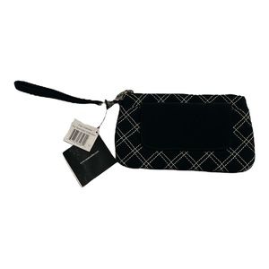 NWT Vera Bradley Flap Cosmetic The Spectator Collection Black Microfiber